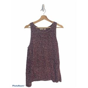 Lucky Brand Knit Red, White & Blue Tank Top
